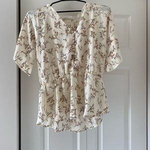 Short Sleeve Peplum Shirt
